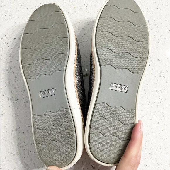 Sperry Gold Cup Women's Silver Lace-Up Shoes Size 8M STS95577 FISH SCALE RARE - Picture 7 of 10